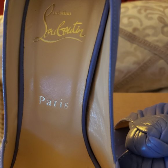 Beautiful Louboutin Gressimo Lavender Sz 39 1/2 - Picture 7 of 7